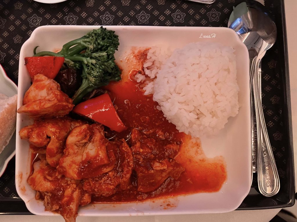 華航商務艙：飛機餐-主菜